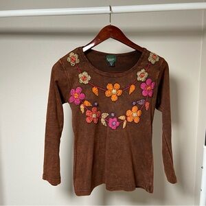 Kathmandu Imports Hippie Floral Top